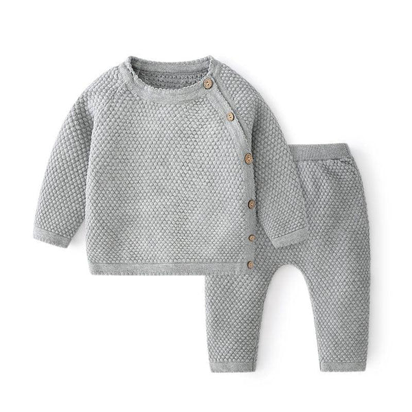 2 Pcs Knitted Sweater & Pants Set - Sweet Lemon Baby 
