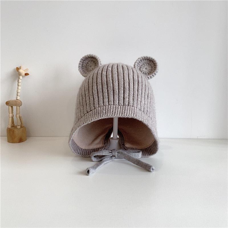 Baby Bear Knitted Hat - Sweet Lemon Baby 