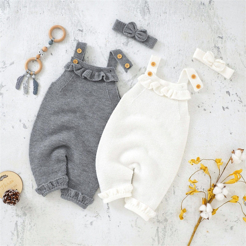 Baby Knitted Romper - Sweet Lemon Baby 