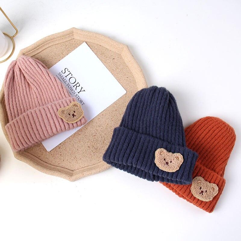 Knitted Cute Bear Hat - Sweet Lemon Baby 