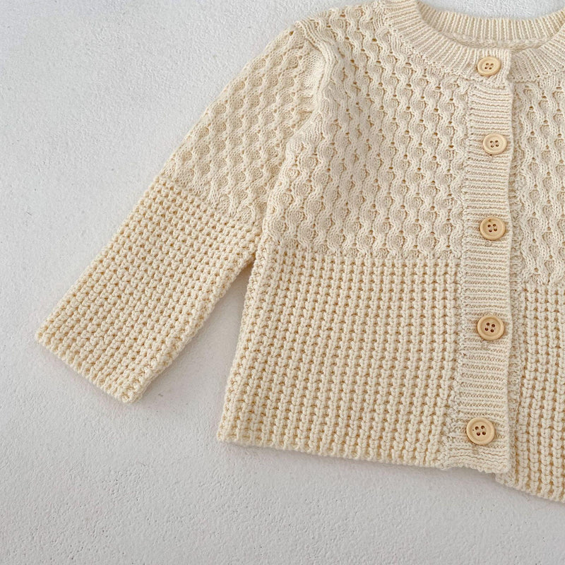 Knitted Long Sleeve Cardigan - Sweet Lemon Baby 