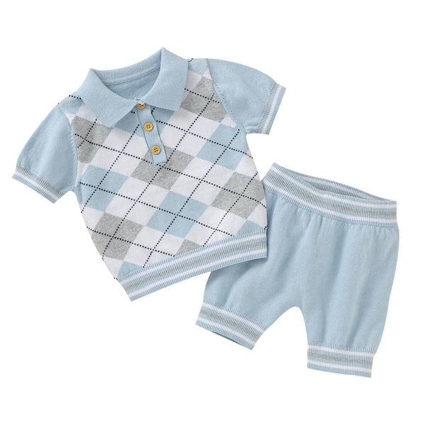 Baby Boy Shorts & Tshirt Set - Sweet Lemon Baby 
