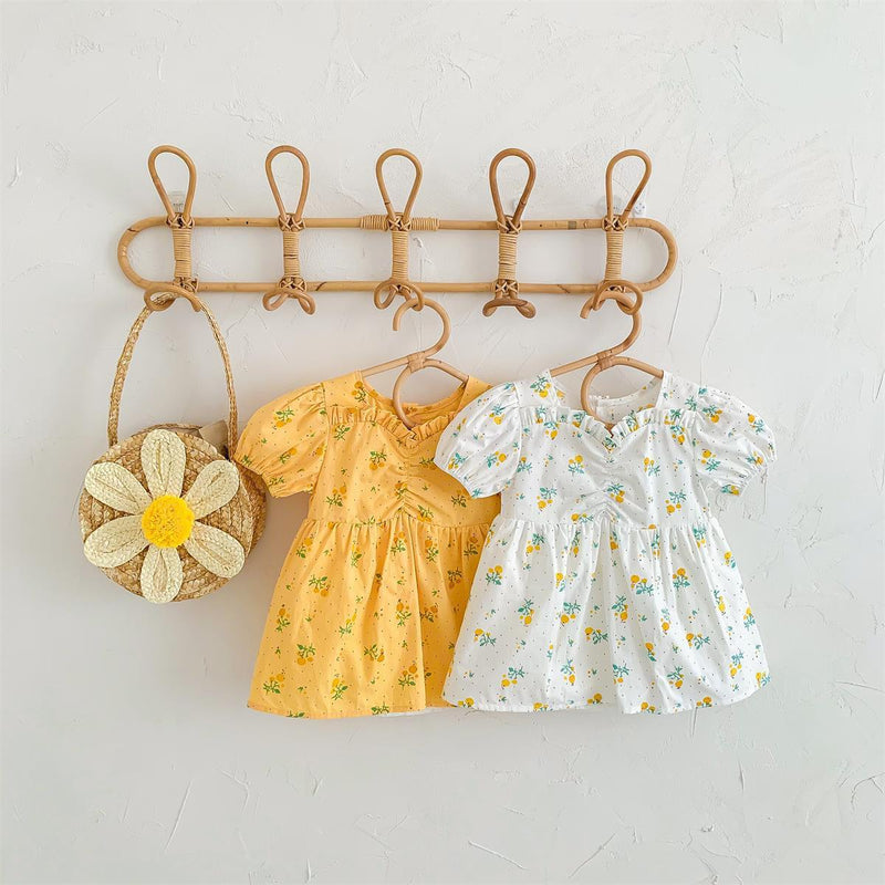 Floral Short Sleeve Dress - Sweet Lemon Baby 