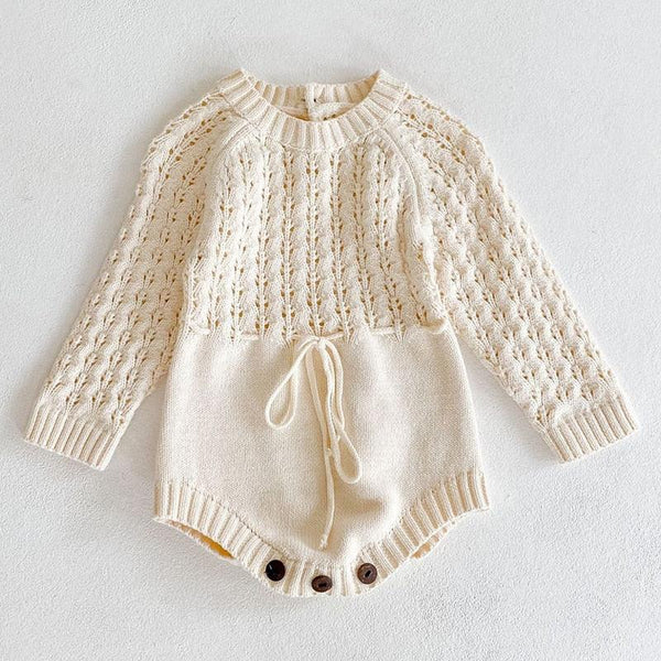 Knitted Baby Jumpsuit - Sweet Lemon Baby 